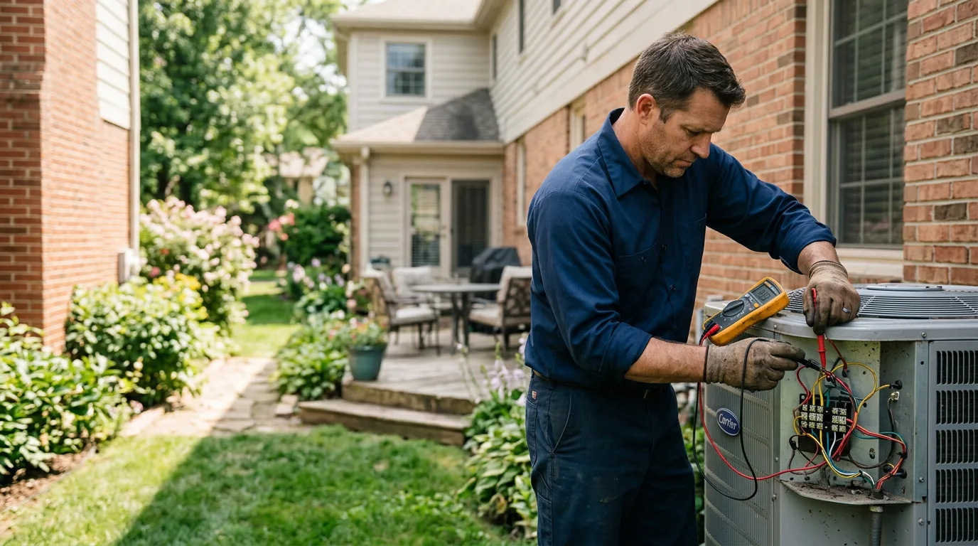HVAC technician working near Lysite, WY